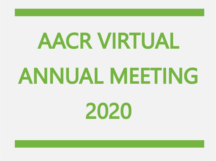 Text reads: AACR Virtual Annual Meeting 2020