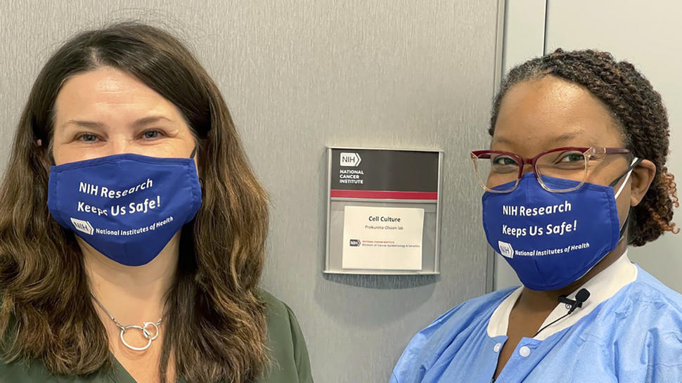 Portrait of Ludmila Prokunina-Olsson and Francine Baker