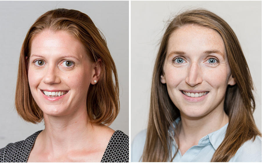 Headshots of Amanda Black and Megan Frone