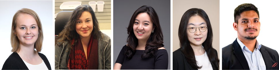 2021 NCI Innovation Award winners: Katelyn Connelly, Monica D'Arcy, Jongeun Rhee, Minkyo Song and Rohit Thakur