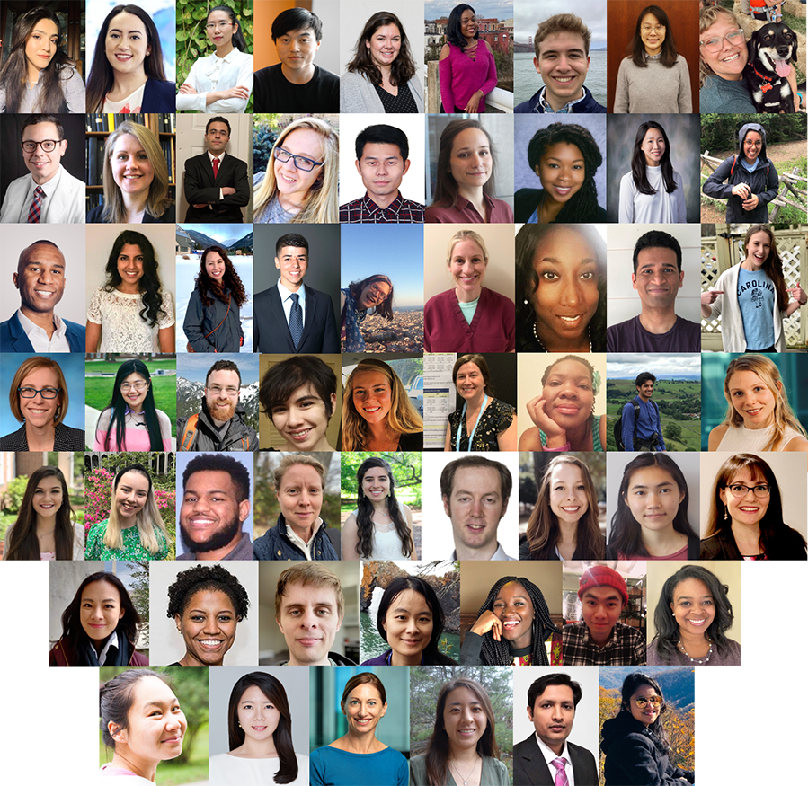 A collage of all new fellows who joined DCEG from 2020 and January, February of 2021.