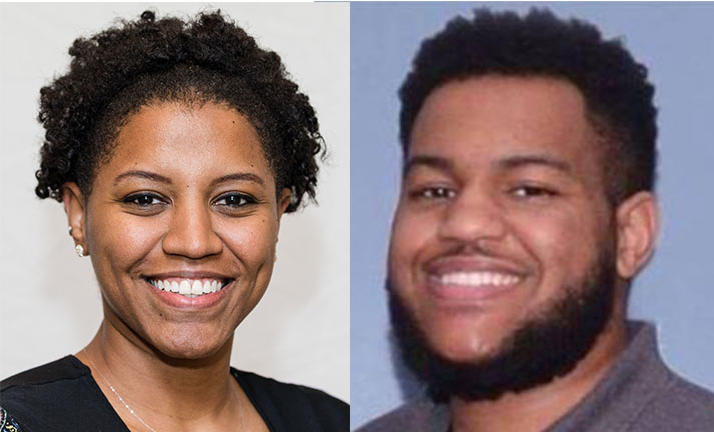 Headshots of Brittany Lord and Corey Young