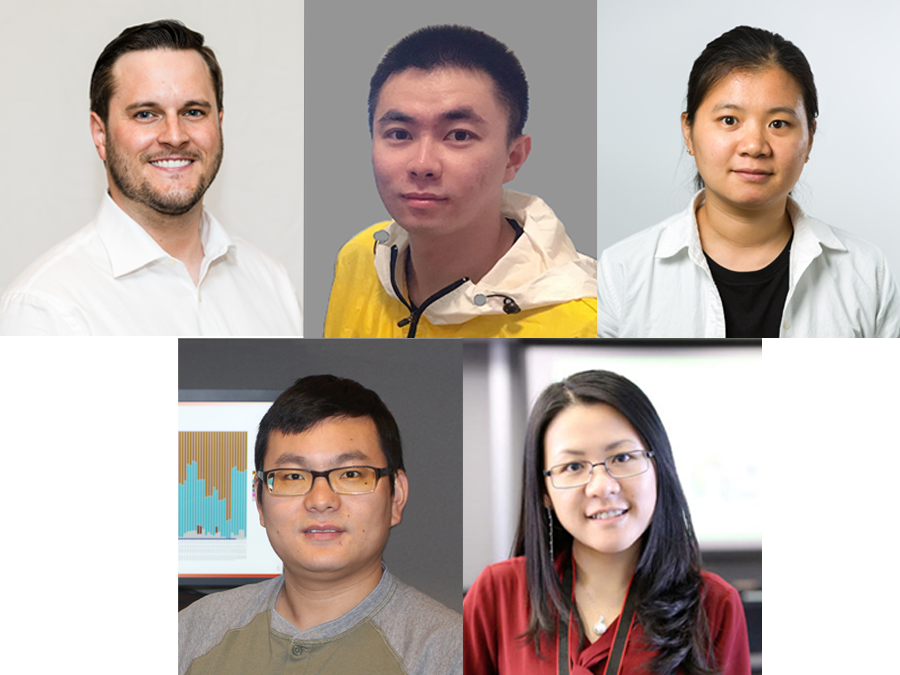 Photo collage of 5 people