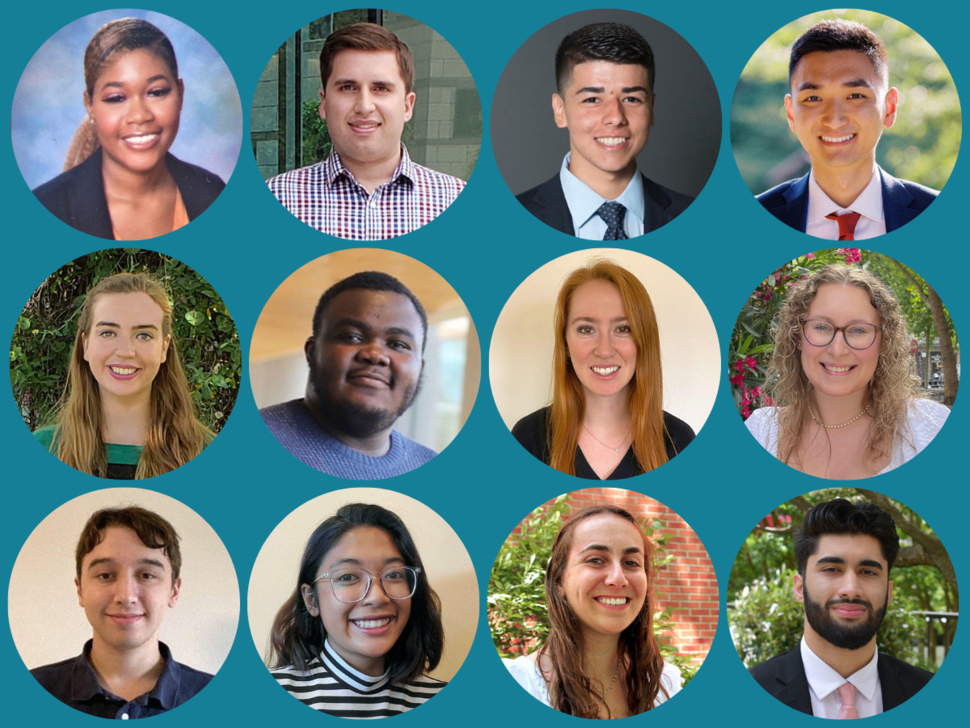 Participants at 2023 NIH Postbac Poster Day: Aleah Thompson, Trevor Christensen, Frank Colón-Matos, Joseph Deng, Abigail Dennis, Somayina Ezennia, Kaitlin Forsythe, Katherine Hullin, Alexander Kane, Sararat (Joy) Tosakoon, Aimee Koestler, and Muzzammil Ahmadzada.
