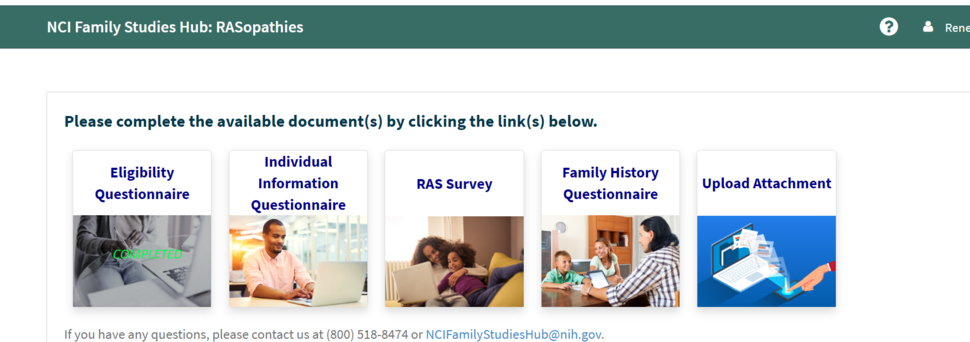 screen capture showing the CHARMS platform