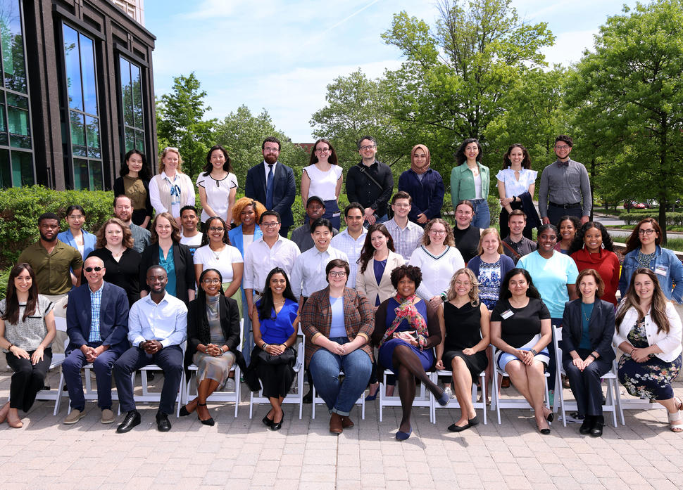 Attendees of the 2024 Fellows Symposium outside of NCI
