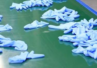 photograph of nitrile gloves