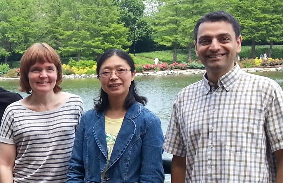 Group photo of Laufey Amundadottir, Jinping Jia, and Hemang Parikh