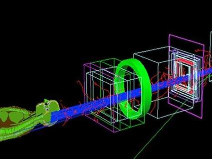 graphic showing dosimetry for patients receiving proton therapy