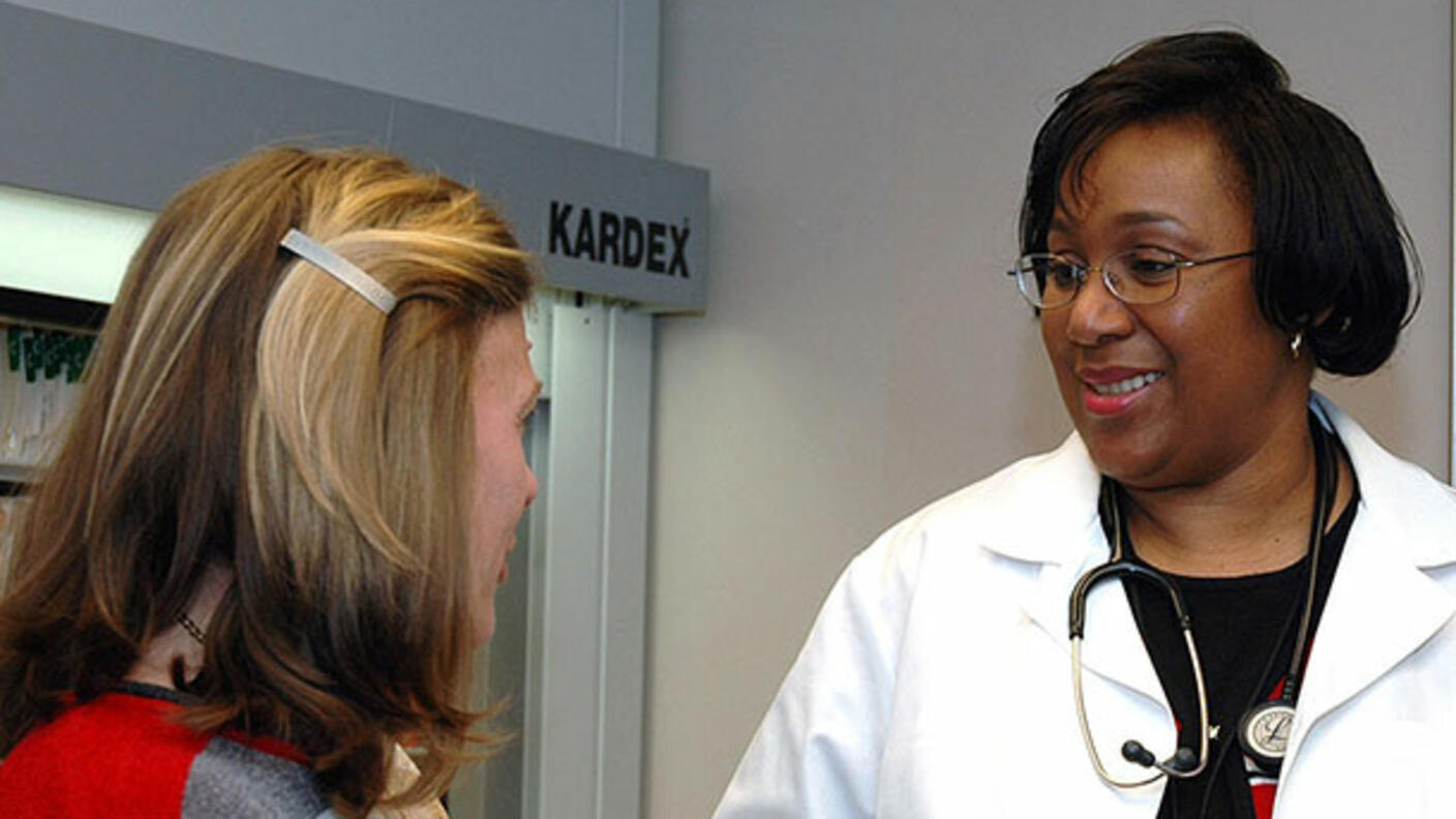 Female doctor with Female Patient