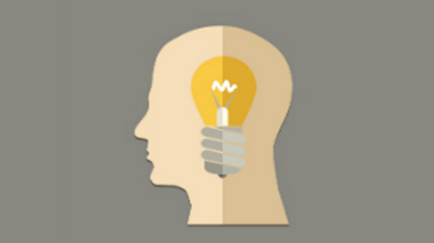 Image of head with lightbulb