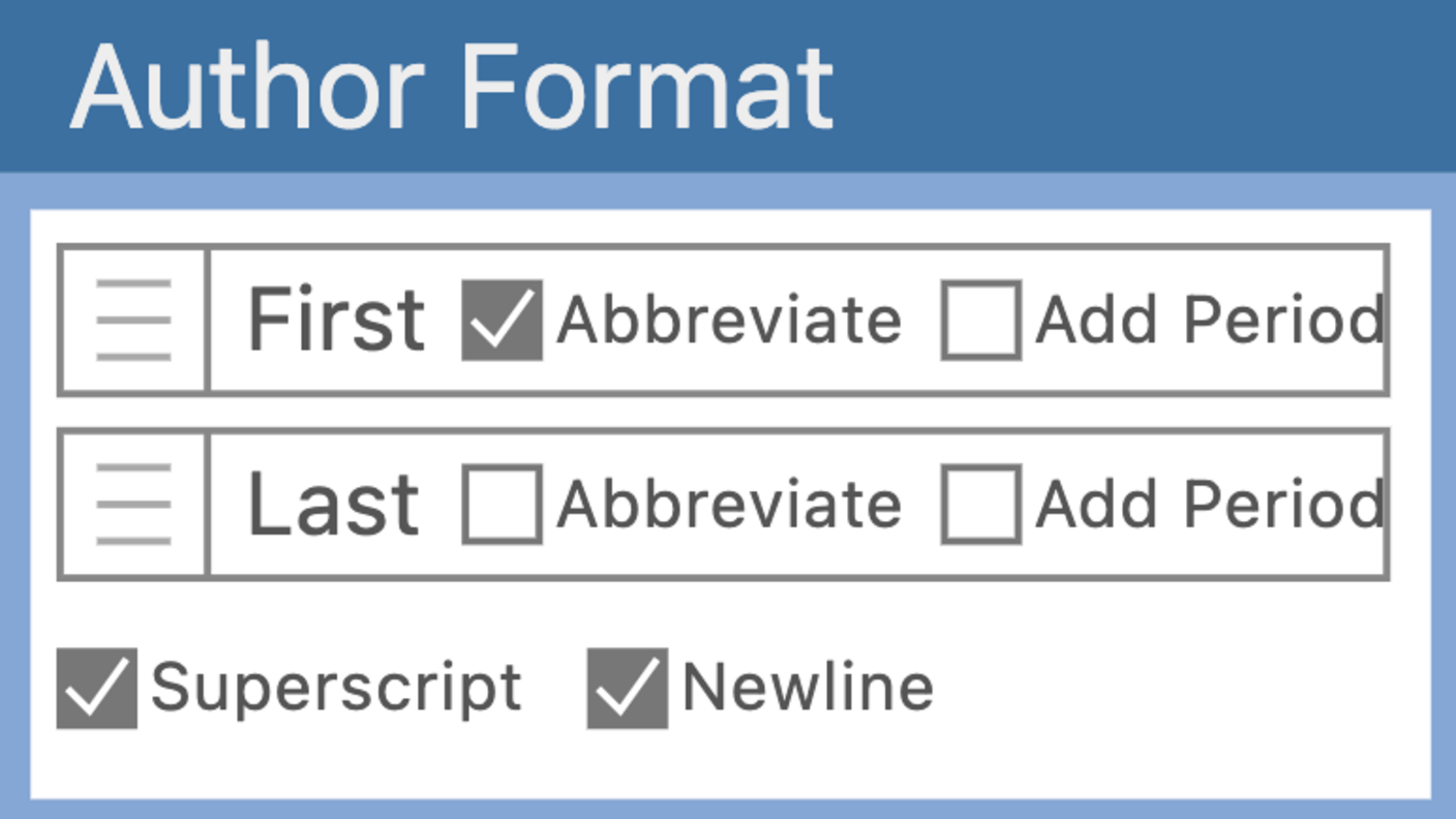 Screenshot of the AuthorArranger tool