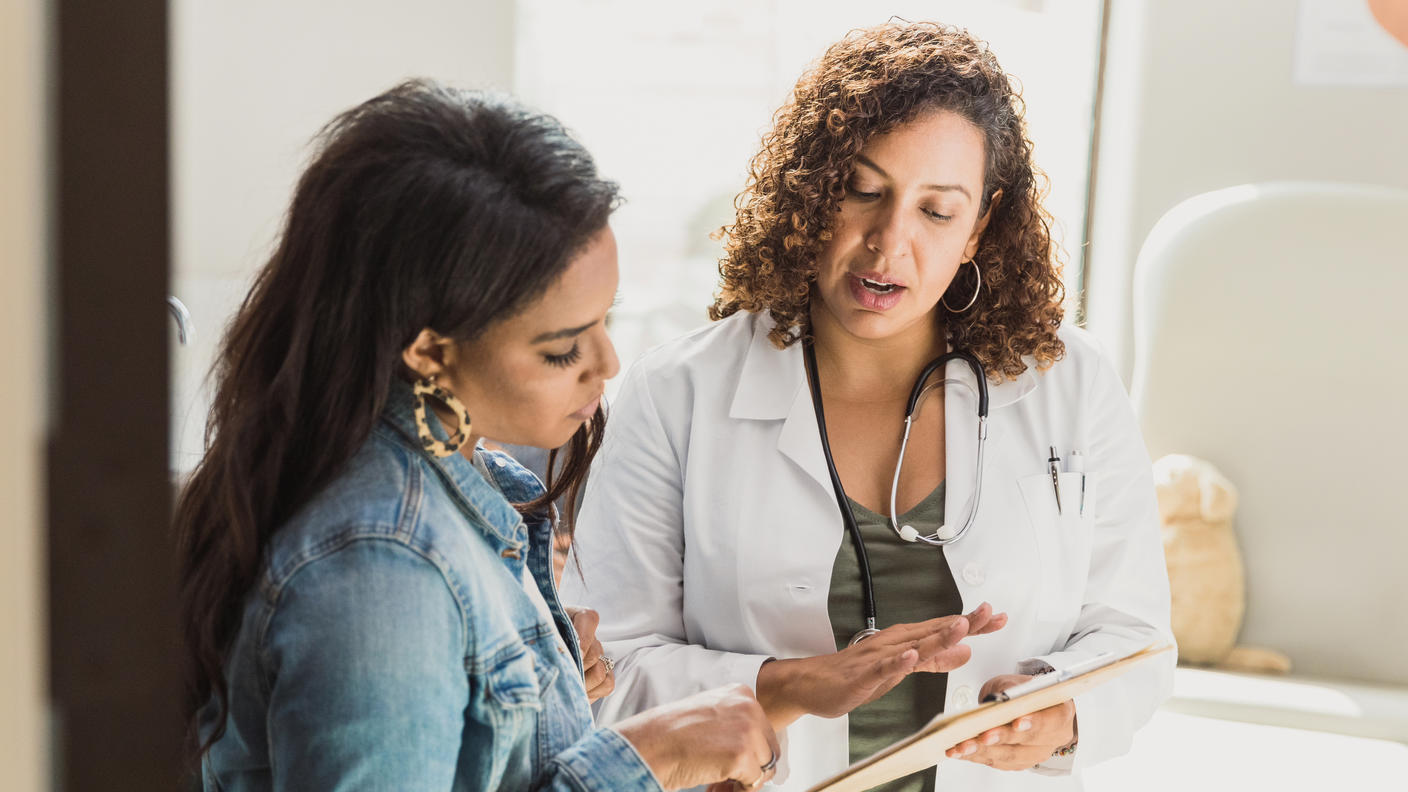 Female patient with female doctor