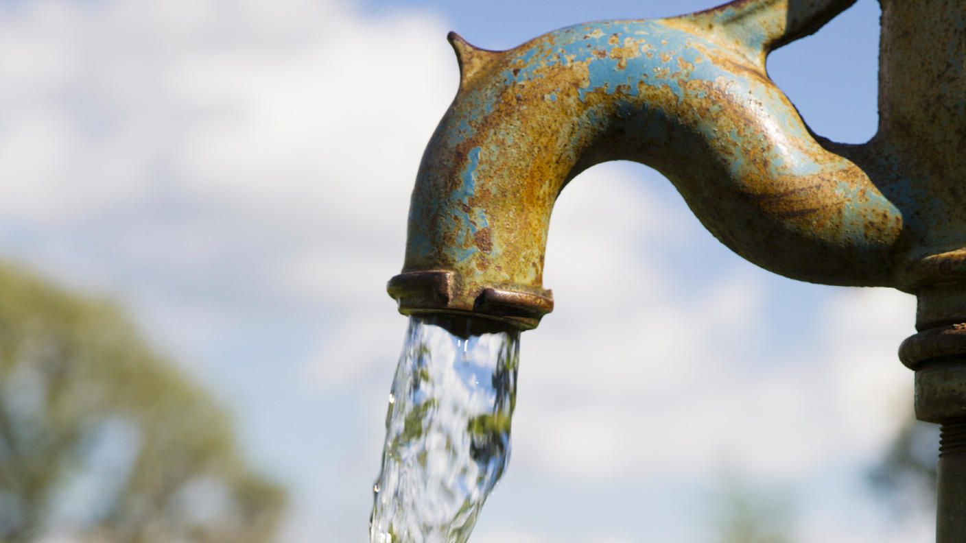 Older drinking water pump.