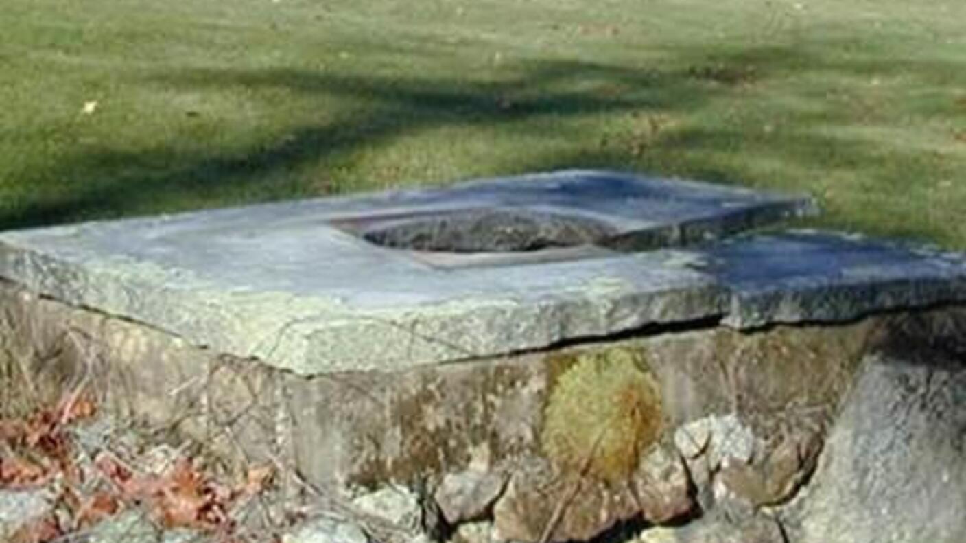 photograph of private well in New England
