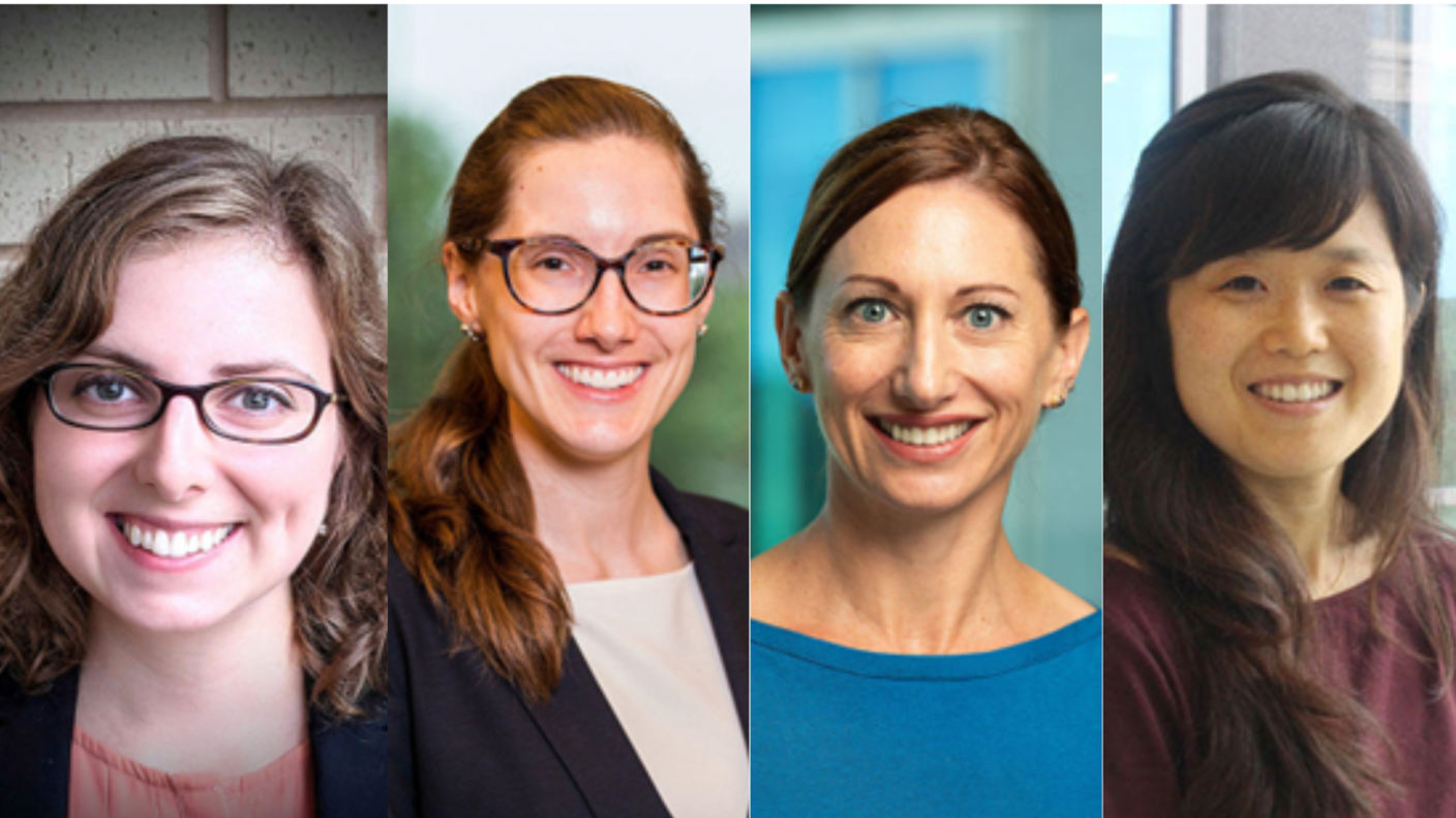 2024 DCEG winners of the intramural research awards: Drs. Kamenetsky, Mendez, Rising, and Yano.