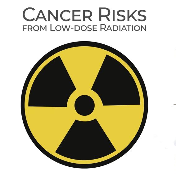 Infographic showing sources of low-dose ionizing radiation