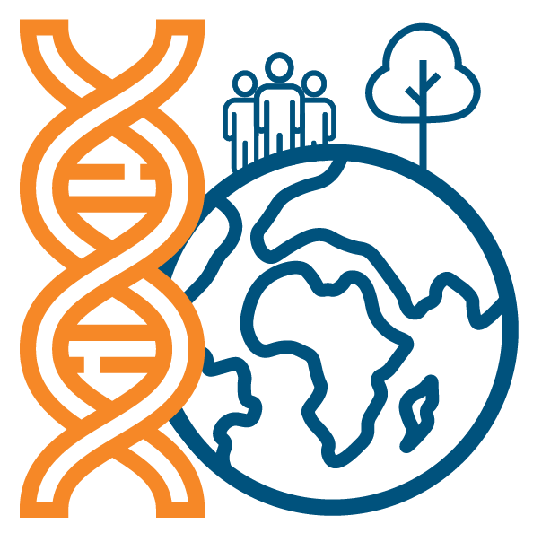 Icon with DNA and the Earth.