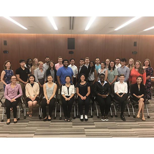 2019 summer interns group picture