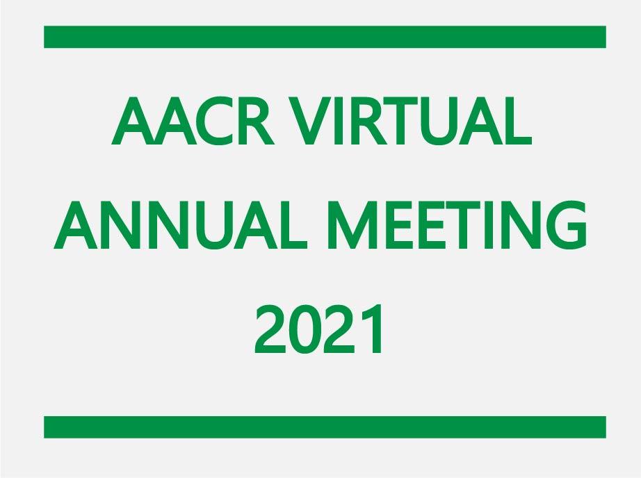 Text that reads: AACR Virtual Annual Meeting 2021