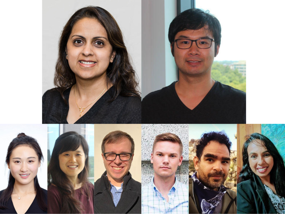 Headshots of Payal Khincha, Zhiwei Liu, Yingxi Chen, Yukiko Yano, Joshua Freeman, Cameron Haas, Richard Remigio, Akemi Wijayabahu