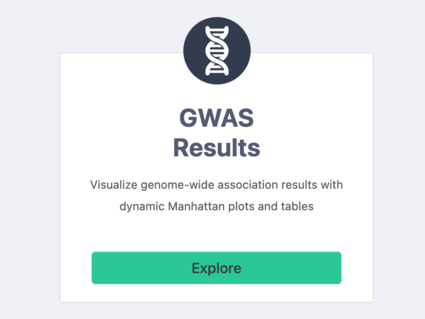 GWAS Results: Visualize genome-wide association results with dynamic Manhattan plots and tables.