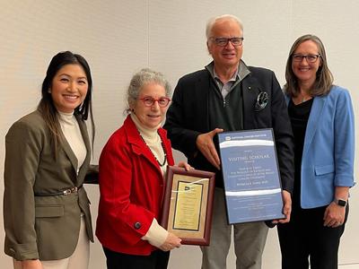 photograph of Jacqueline Vo, Patricia Ganz, Stephen Chanock, and Lindsay Morton